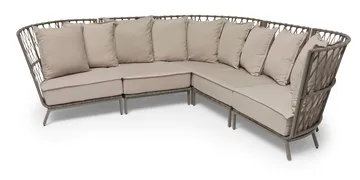 Loungesoffa Hillerstorp Jet Set Hörn - Beige - Utemöbler & utemiljö - Loungemöbler - Loungesoffor