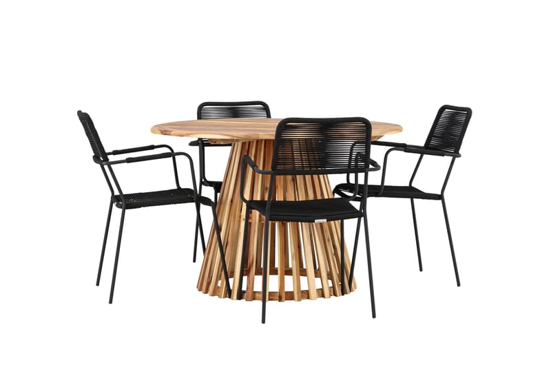 Lumpur Matgrupp Utomhus + 4 Utestolar - Natur - Utemöbler & utemiljö - Utegrupp - Matgrupp utomhus