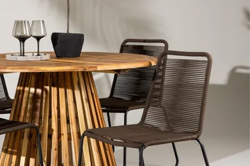 Lumpur Matgrupp Utomhus + 4 Utestolar - Natur - Utemöbler & utemiljö - Utegrupp - Matgrupp utomhus