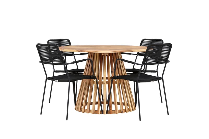 Lumpur Matgrupp Utomhus + 4 Utestolar - Natur - Utemöbler & utemiljö - Utegrupp - Matgrupp utomhus