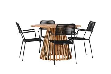 Lumpur Matgrupp Utomhus + 4 Utestolar - Natur - Utemöbler & utemiljö - Utegrupp - Matgrupp utomhus