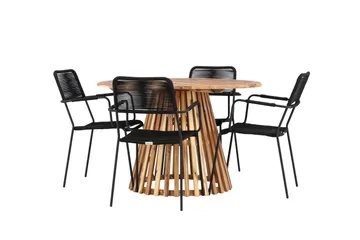 Lumpur Matgrupp Utomhus + 4 Utestolar - Natur - Utemöbler & utemiljö - Utegrupp - Matgrupp utomhus