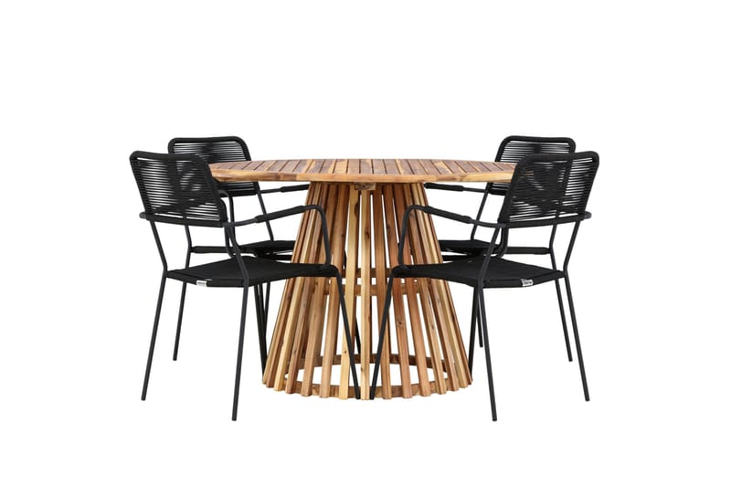 Lumpur Matgrupp Utomhus + 4 Utestolar - Natur - Utemöbler & utemiljö - Utegrupp - Matgrupp utomhus