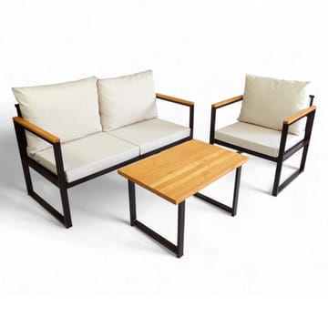 Luvin 3-sits Soffgrupp Utomhus - Beige - Utemöbler & utemiljö - Utegrupp - Soffgrupp utomhus