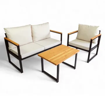 Luvin 3-sits Soffgrupp Utomhus - Beige - Utemöbler & utemiljö - Utegrupp - Soffgrupp utomhus