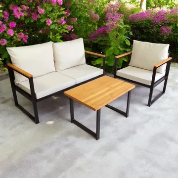 Luvin 3-sits Soffgrupp Utomhus - Beige - Utemöbler & utemiljö - Utegrupp - Soffgrupp utomhus