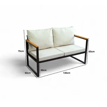 Luvin 4-sits Soffgrupp Utomhus - Beige - Utemöbler & utemiljö - Utegrupp - Soffgrupp utomhus
