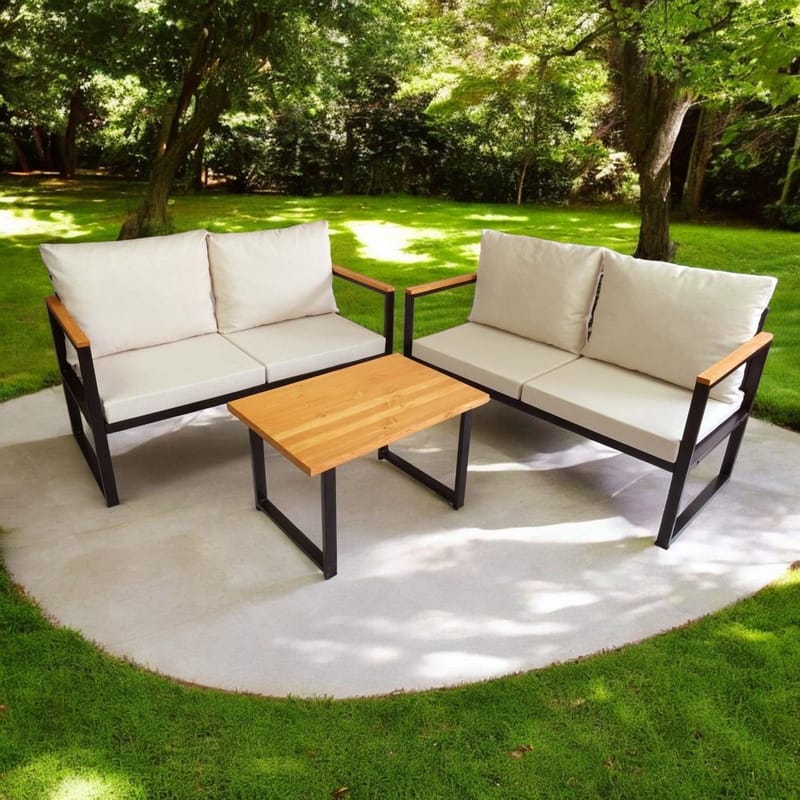 Luvin 4-sits Soffgrupp Utomhus - Beige - Utemöbler & utemiljö - Utegrupp - Soffgrupp utomhus