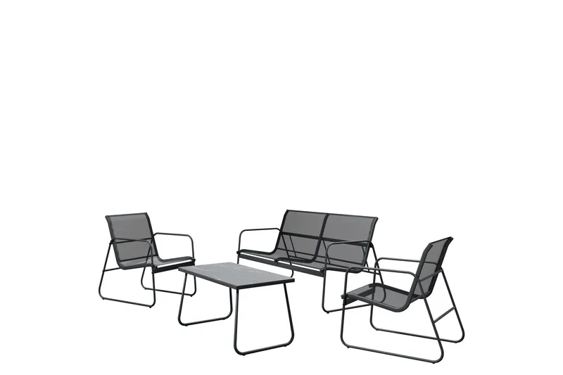 Maplewyn Loungegrupp Utomhus, Grå