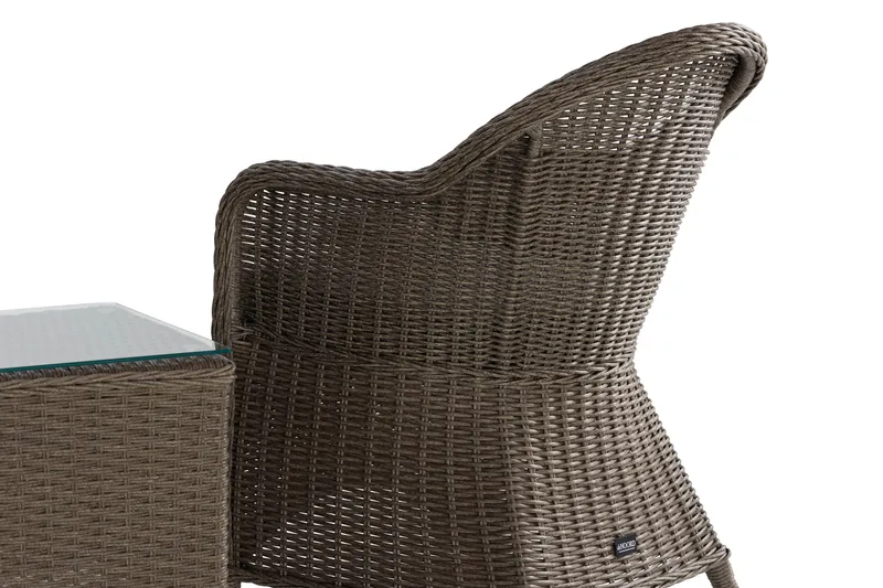 Marcus Caféset med 2 Light Fåtöljer m Dyna - Grå - Utemöbler & utemiljö - Utegrupp - Cafegrupp & cafeset