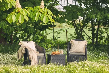 Marcus Caféset med 2 Light Fåtöljer m Dyna - Svart - Utemöbler & utemiljö - Utegrupp - Cafegrupp & cafeset