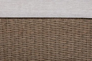 Marcus Loungegrupp utomhus - Soffgrupp till uteplats & balkong 5-sits - Loungeset konstrotting utemöbler - Brun / Vita dynor - Utemöbler & utemiljö - Loungemöbler - Loungeset & loungegrupp