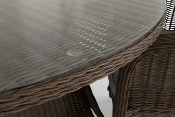 Marcus Matgrupp 140 Rund + 4 Fåtöljer m Dyna - Natur - Utemöbler & utemiljö - Utegrupp - Matgrupp utomhus