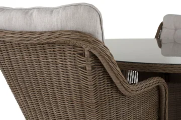 Marcus Matgrupp 140 Rund + 4 Fåtöljer m Dyna - Natur - Utemöbler & utemiljö - Utegrupp - Matgrupp utomhus