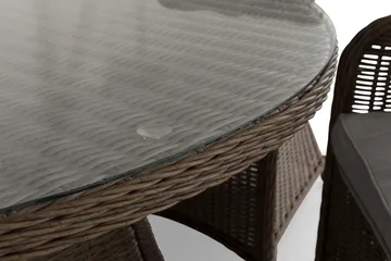 Marcus Matgrupp 140 Rund + 6 Fåtöljer m Dyna - Natur - Utemöbler & utemiljö - Utegrupp - Matgrupp utomhus