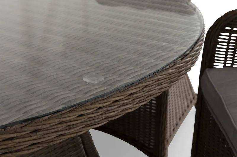 Marcus Matgrupp 140 Rund + 6 Fåtöljer m Dyna - Natur - Utemöbler & utemiljö - Utegrupp - Matgrupp utomhus