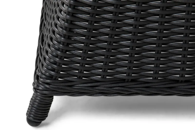 Marcus Matgrupp 140 Rund + 6 Fåtöljer m Dyna - Svart - Utemöbler & utemiljö - Utegrupp - Matgrupp utomhus