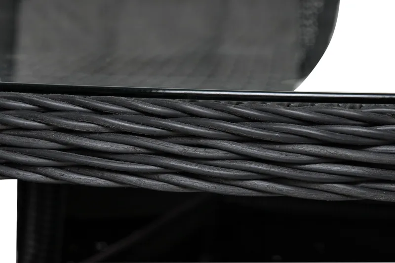 Marcus Matgrupp 140 Rund + 6 Fåtöljer m Dyna - Svart - Utemöbler & utemiljö - Utegrupp - Matgrupp utomhus