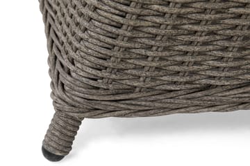 Marcus Matgrupp 140 Rund + 6 Light Fåtöljer m Dyna - Grå - Utemöbler & utemiljö - Utegrupp - Matgrupp utomhus