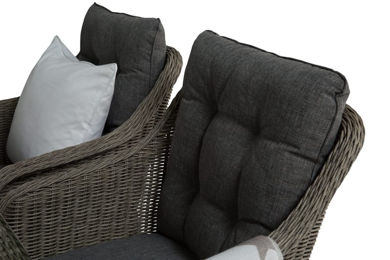 Marcus Matgrupp 200 + 4 Fåtöljer m Dyna - Grå - Utemöbler & utemiljö - Utegrupp - Matgrupp utomhus