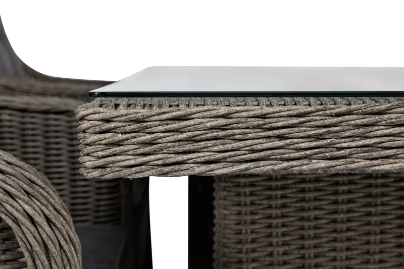 Marcus Matgrupp 200 + 4 Fåtöljer m Dyna - Grå - Utemöbler & utemiljö - Utegrupp - Matgrupp utomhus