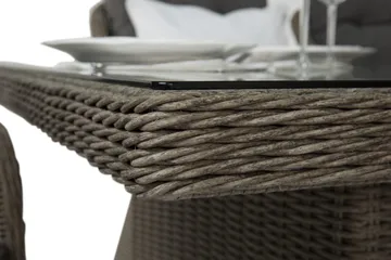 Marcus Matgrupp 200 + 6 Fåtöljer m Dyna - Grå - Utemöbler & utemiljö - Utegrupp - Matgrupp utomhus