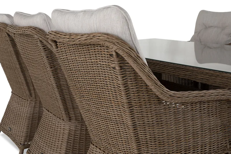 Marcus Matgrupp 200 + 6 Fåtöljer m Dyna - Natur - Utemöbler & utemiljö - Utegrupp - Matgrupp utomhus