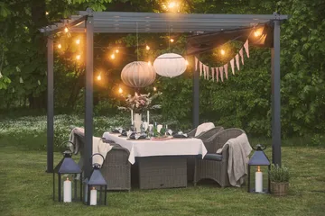 Marcus Matgrupp 200 + 6 Light Fåtöljer m Dyna - Grå - Utemöbler & utemiljö - Utegrupp - Matgrupp utomhus