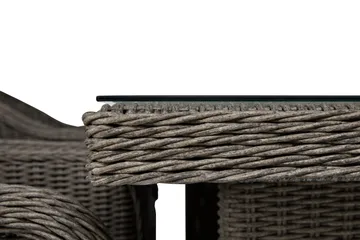 Marcus Matgrupp 200 + 6 Light Fåtöljer m Dyna - Grå - Utemöbler & utemiljö - Utegrupp - Matgrupp utomhus