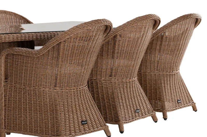 Marcus Matgrupp 200 + 6 Light Fåt öljer m Dyna - Natur - Utemöbler & utemiljö - Utegrupp - Matgrupp utomhus