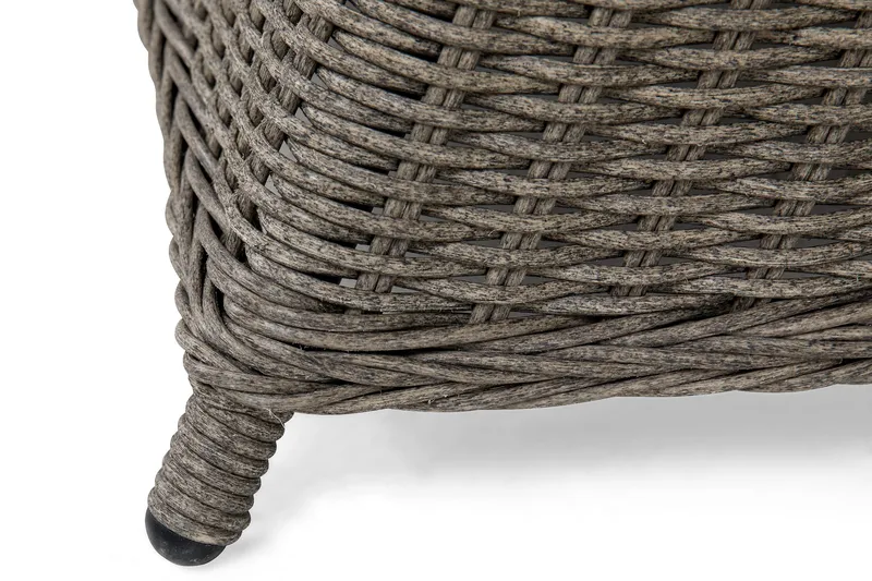 Marcus Matgrupp Utomhus 140 Rund + 4 Light Fåtöljer m Dyna - Grå - Utemöbler & utemiljö - Utegrupp - Matgrupp utomhus