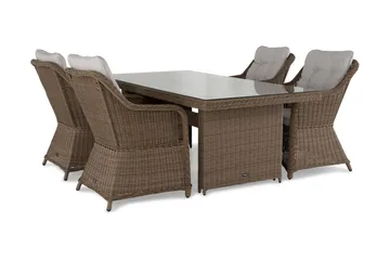 Marcus Matgrupp Utomhus 200 + 4 Fåtöljer m Dyna - Natur - Utemöbler & utemiljö - Utegrupp - Matgrupp utomhus