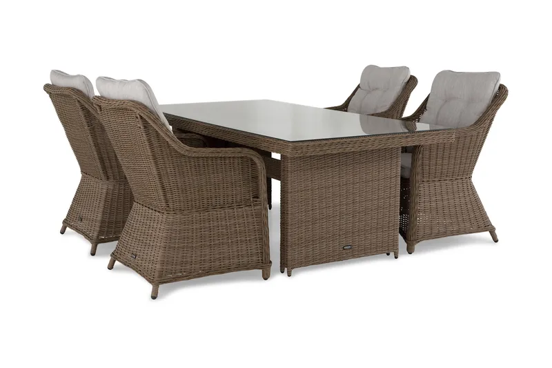 Marcus Matgrupp Utomhus 200 + 4 Fåtöljer m Dyna - Natur - Utemöbler & utemiljö - Utegrupp - Matgrupp utomhus