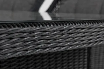 Marcus Matgrupp Utomhus 200 + 4 Fåtöljer m Dyna - Svart - Utemöbler & utemiljö - Utegrupp - Matgrupp utomhus