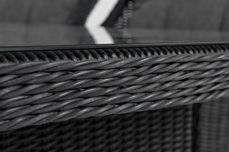 Marcus Matgrupp Utomhus 200 + 4 Fåtöljer m Dyna - Svart - Utemöbler & utemiljö - Utegrupp - Matgrupp utomhus