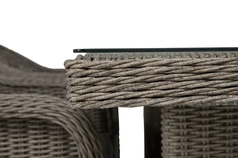 Marcus Matgrupp Utomhus 200 + 4 Light Fåtöljer m Dyna - Grå - Utemöbler & utemiljö - Utegrupp - Matgrupp utomhus