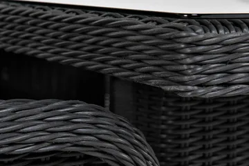 Marcus Matgrupp Utomhus 200 + 6 Light Fåtöljer m Dyna - Svart - Utemöbler & utemiljö - Utegrupp - Matgrupp utomhus