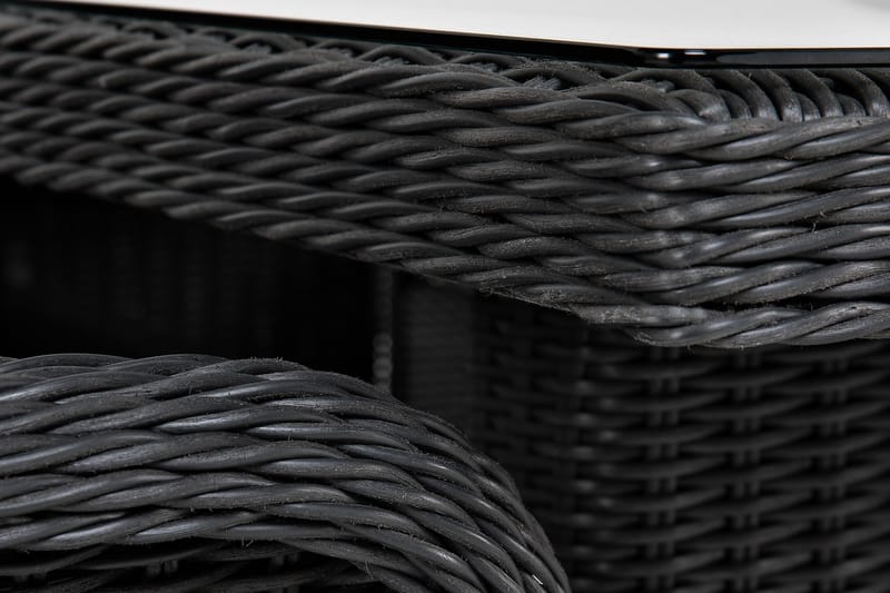 Marcus Matgrupp Utomhus 200 + 6 Light Fåtöljer m Dyna - Svart - Utemöbler & utemiljö - Utegrupp - Matgrupp utomhus