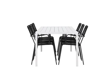 Break Matgrupp Utomhus 205 cm + 6 st Hochanas Matstolar Svart/Brun - Utemöbler & utemiljö - Utegrupp - Matgrupp utomhus