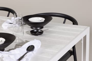 Break Matgrupp Utomhus 205 cm + 6 st Stina Matstolar Svart/Vit - Utemöbler & utemiljö - Utegrupp - Matgrupp utomhus