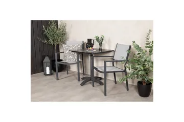 Matgrupp Colorado Cafébord 70x70 cm Svart med 2st Copacabana Stolar - Utemöbler & utemiljö - Utegrupp - Cafegrupp & cafeset