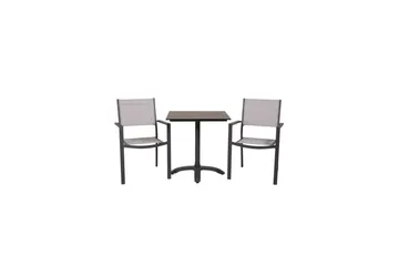 Matgrupp Colorado Cafébord 70x70 cm Svart med 2st Copacabana Stolar - Utemöbler & utemiljö - Utegrupp - Cafegrupp & cafeset