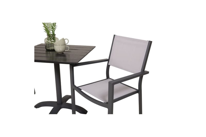 Matgrupp Colorado Cafébord 70x70 cm Svart med 2st Copacabana Stolar - Utemöbler & utemiljö - Utegrupp - Cafegrupp & cafeset