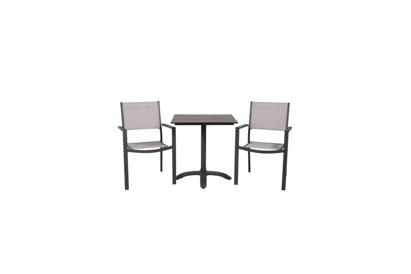 Matgrupp Colorado Cafébord 70x70 cm Svart med 2st Copacabana Stolar - Utemöbler & utemiljö - Utegrupp - Cafegrupp & cafeset