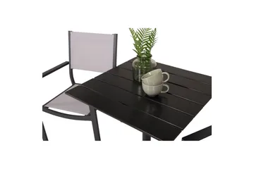 Matgrupp Colorado Cafébord 70x70 cm Svart med 2st Copacabana Stolar - Utemöbler & utemiljö - Utegrupp - Cafegrupp & cafeset