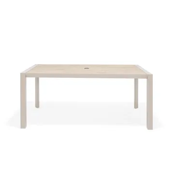 Matgrupp för utomhusbruk Urbanite 160 cm 6 karmstolar - grå - Utemöbler & utemiljö - Utegrupp - Matgrupp utomhus