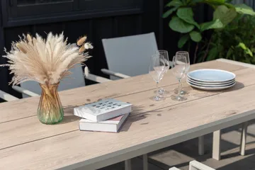 Matgrupp för utomhusbruk Urbanite 205 cm 8 karmstolar - grå - Utemöbler & utemiljö - Utegrupp - Matgrupp utomhus