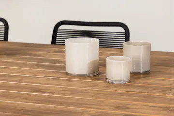 Garcia Matgrupp Utomhus 200 cm + 6 st Linero Matstolar Svart - Utemöbler & utemiljö - Utegrupp - Matgrupp utomhus