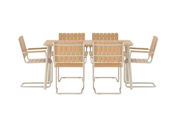 Matgrupp Holmsund med 6 Stolar Utomhus - Natur - Utemöbler & utemiljö - Utegrupp - Matgrupp utomhus