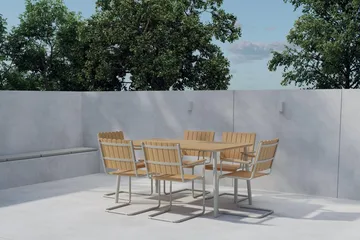 Matgrupp Holmsund med 6 Stolar Utomhus - Natur - Utemöbler & utemiljö - Utegrupp - Matgrupp utomhus